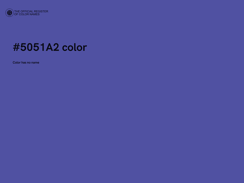 #5051A2 color image
