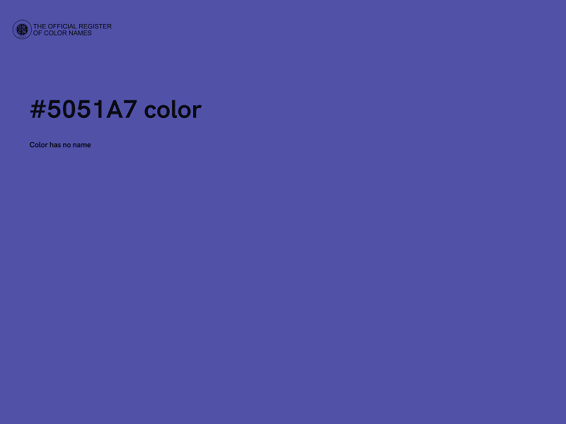 #5051A7 color image