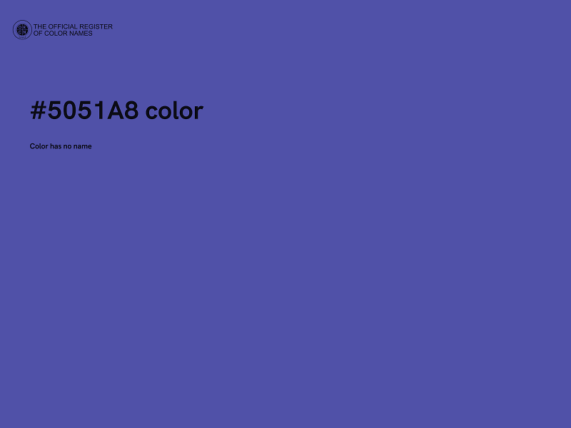 #5051A8 color image