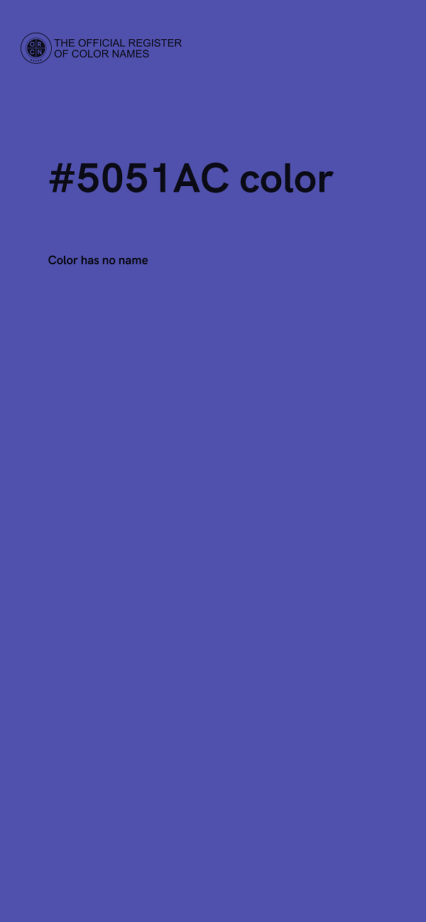 #5051AC color image