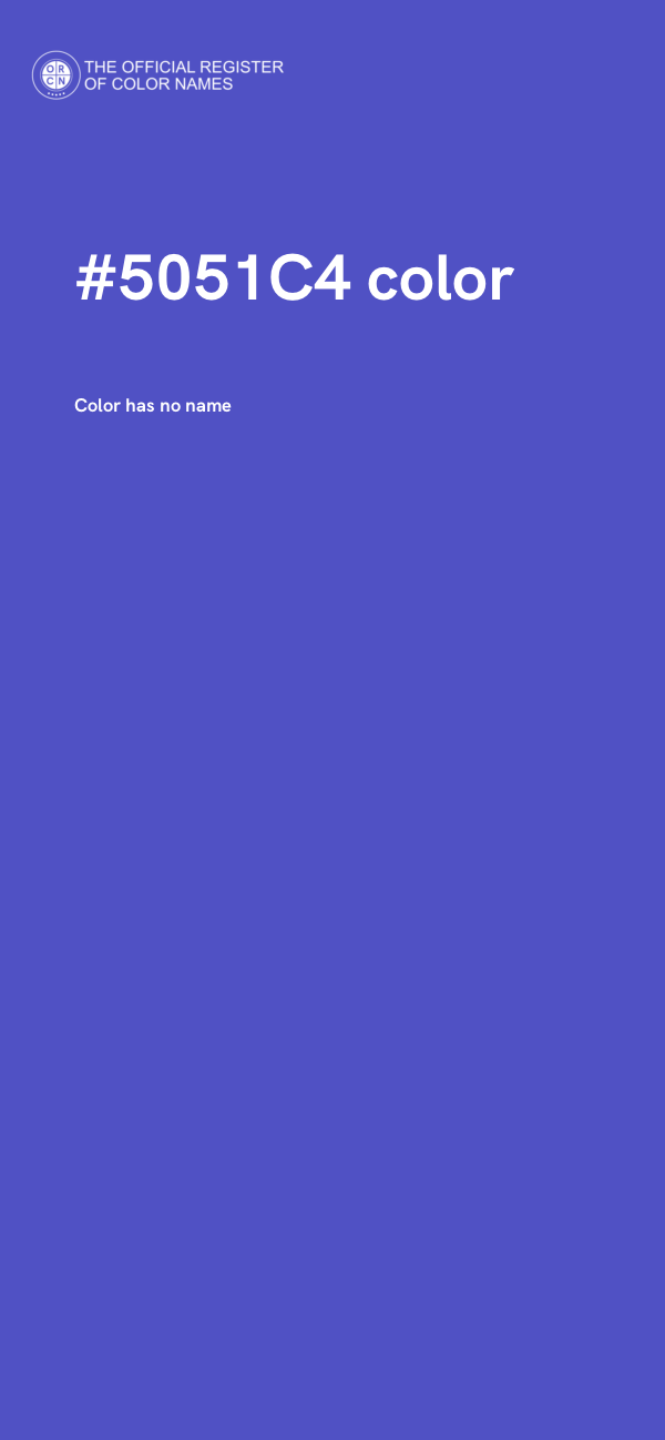 #5051C4 color image