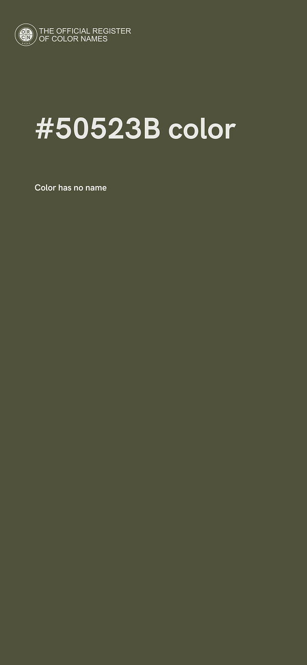 #50523B color image