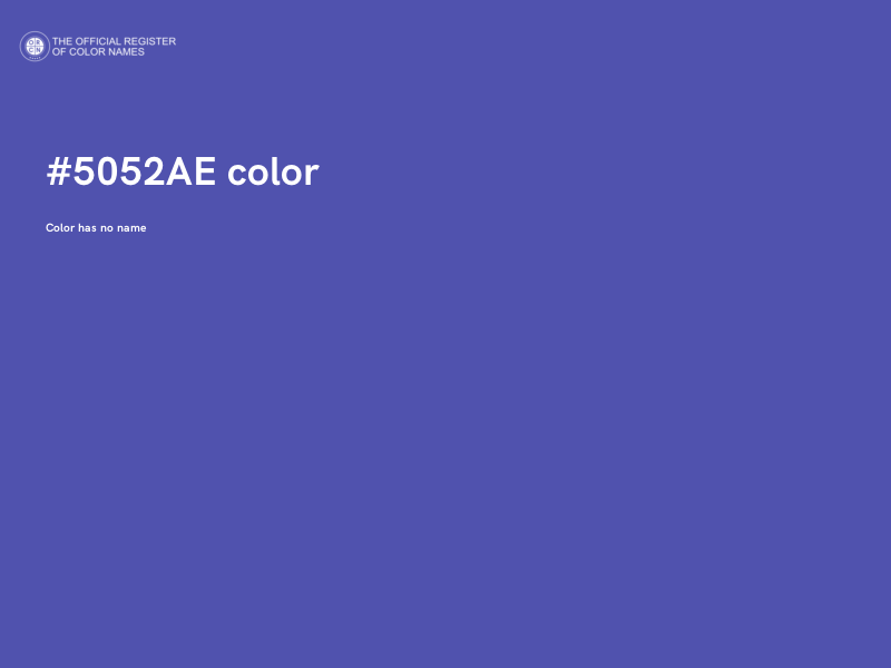 #5052AE color image