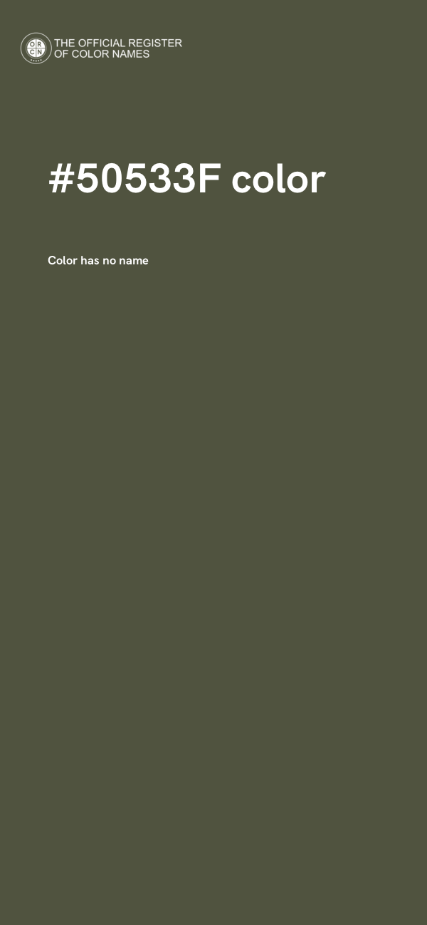 #50533F color image