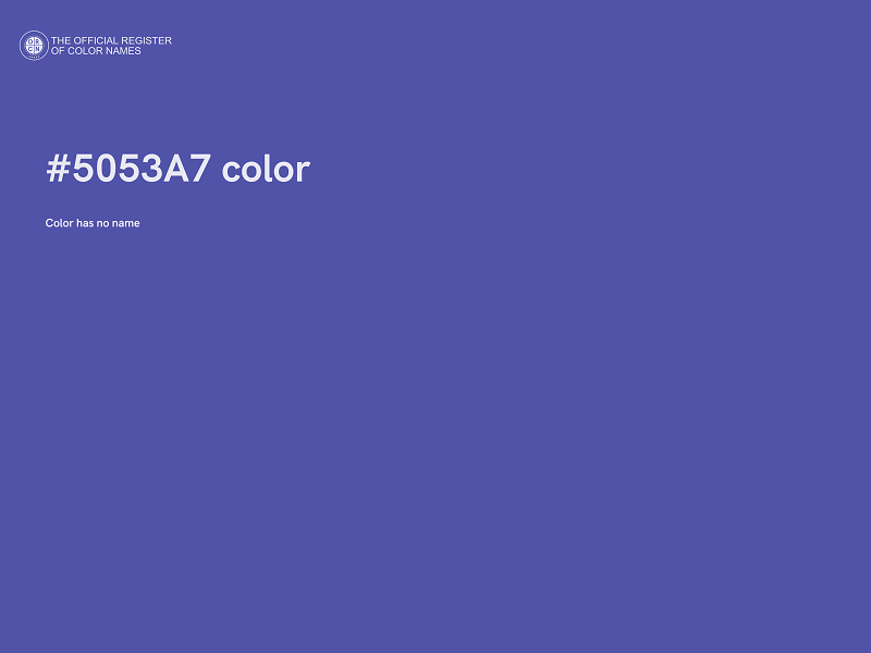 #5053A7 color image