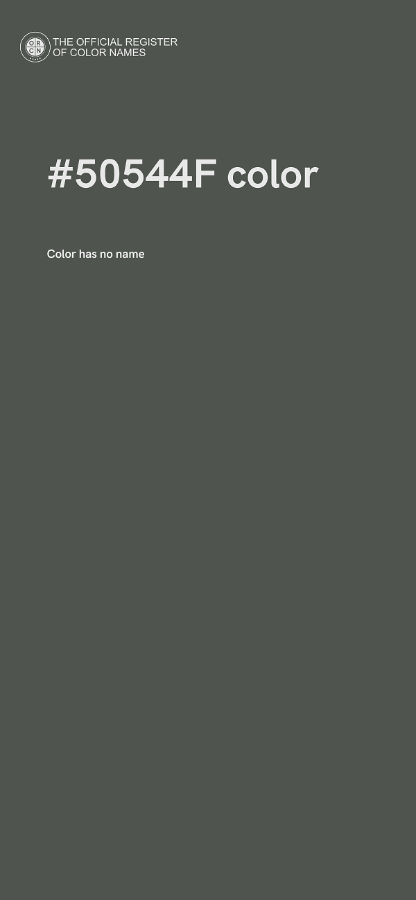 #50544F color image