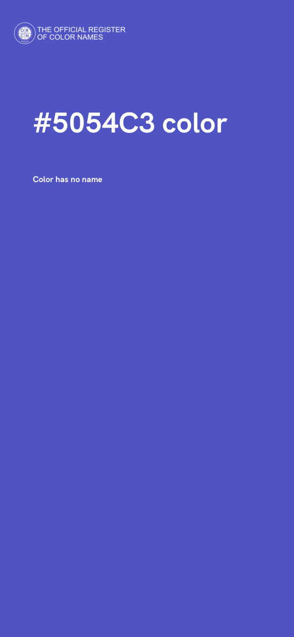 #5054C3 color image