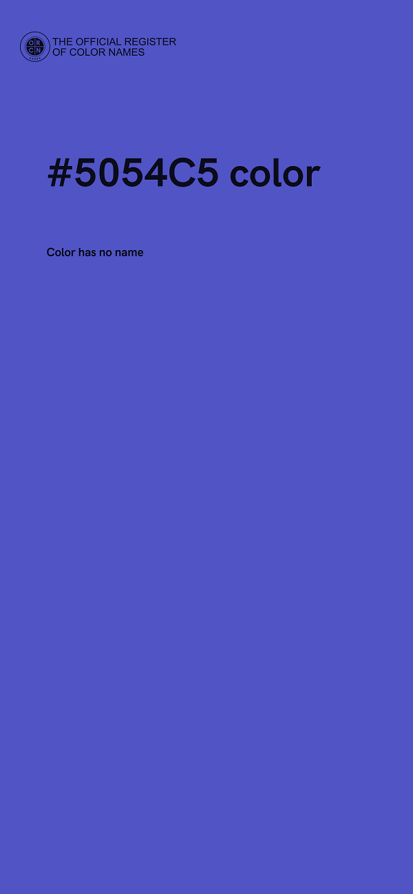 #5054C5 color image
