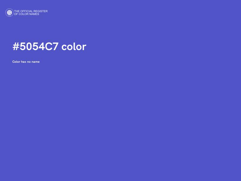 #5054C7 color image