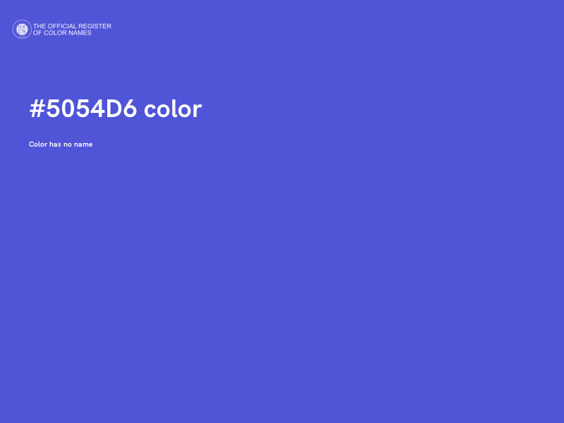 #5054D6 color image