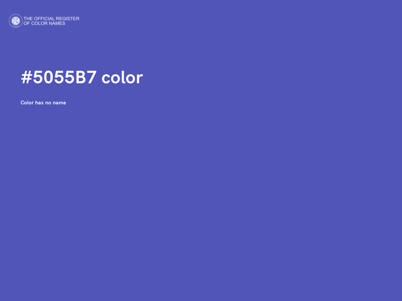 #5055B7 color image