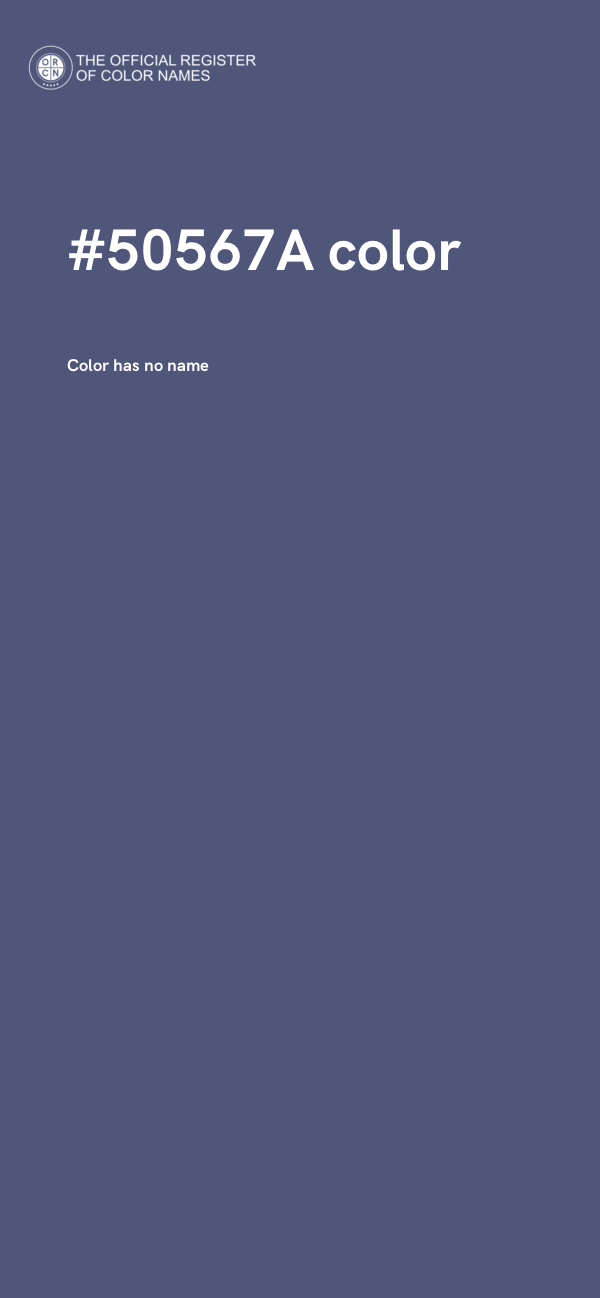 #50567A color image