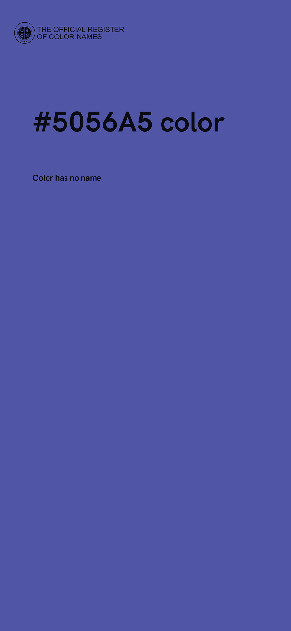 #5056A5 color image