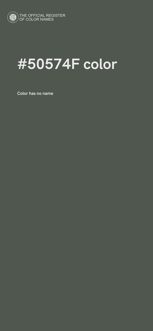 #50574F color image