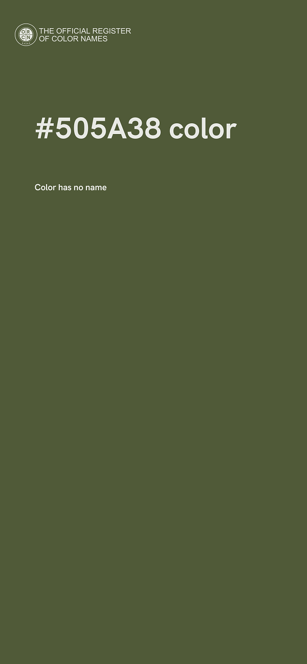 #505A38 color image