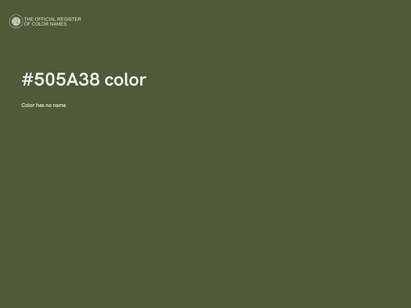 #505A38 color image