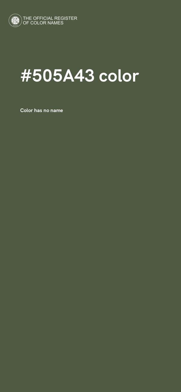 #505A43 color image