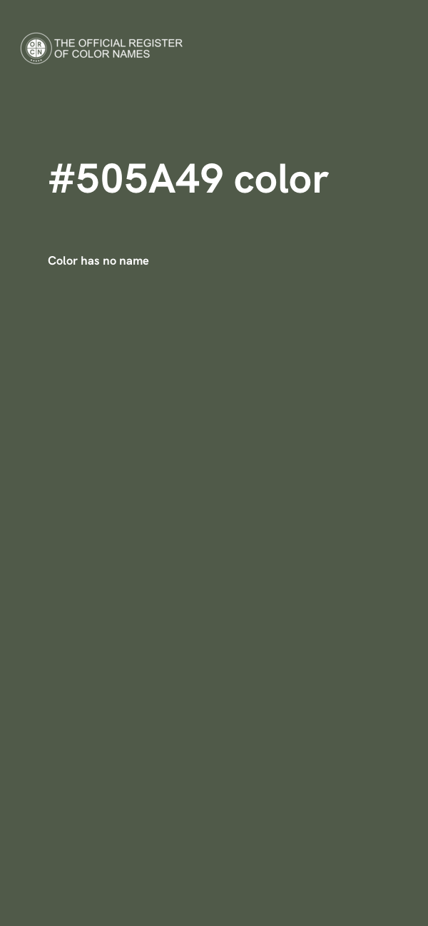 #505A49 color image