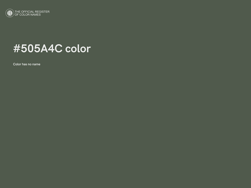 #505A4C color image