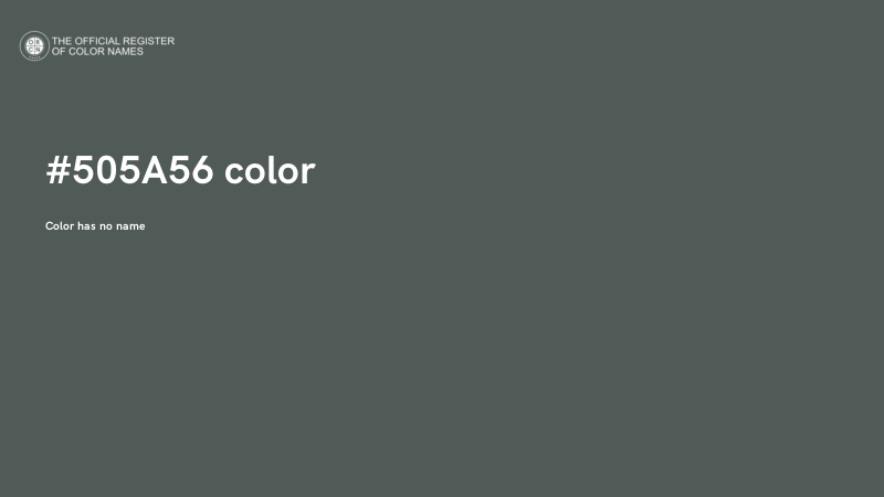 #505A56 color image
