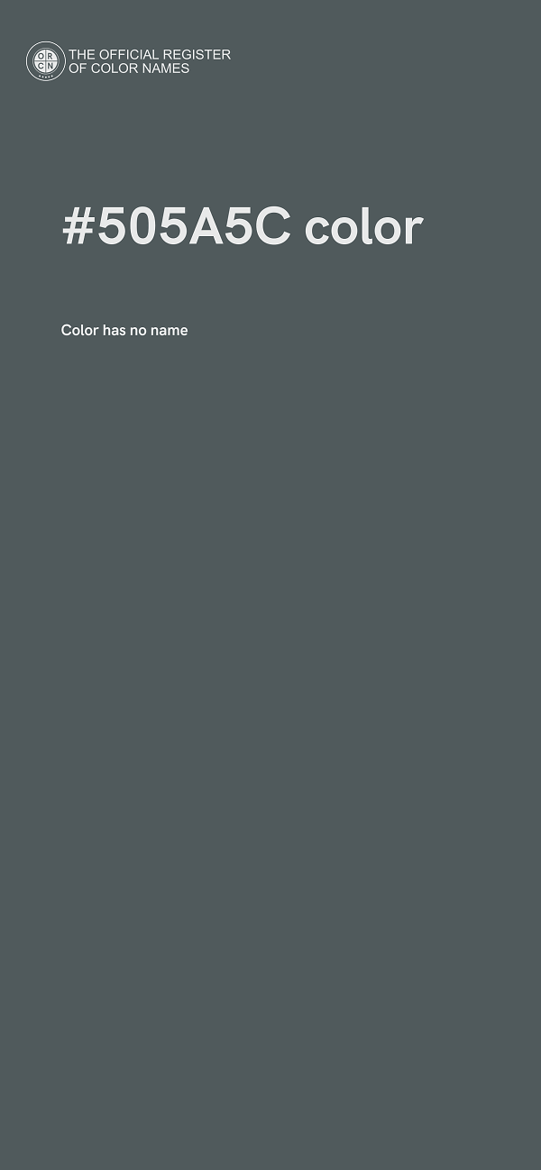 #505A5C color image