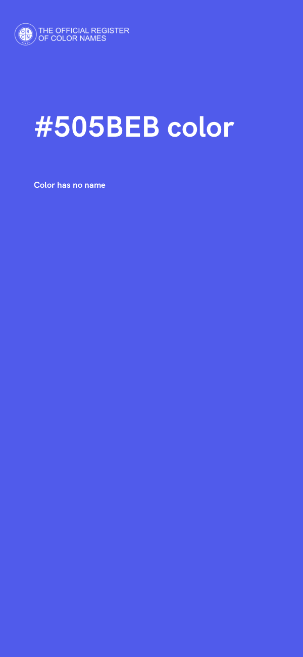 #505BEB color image