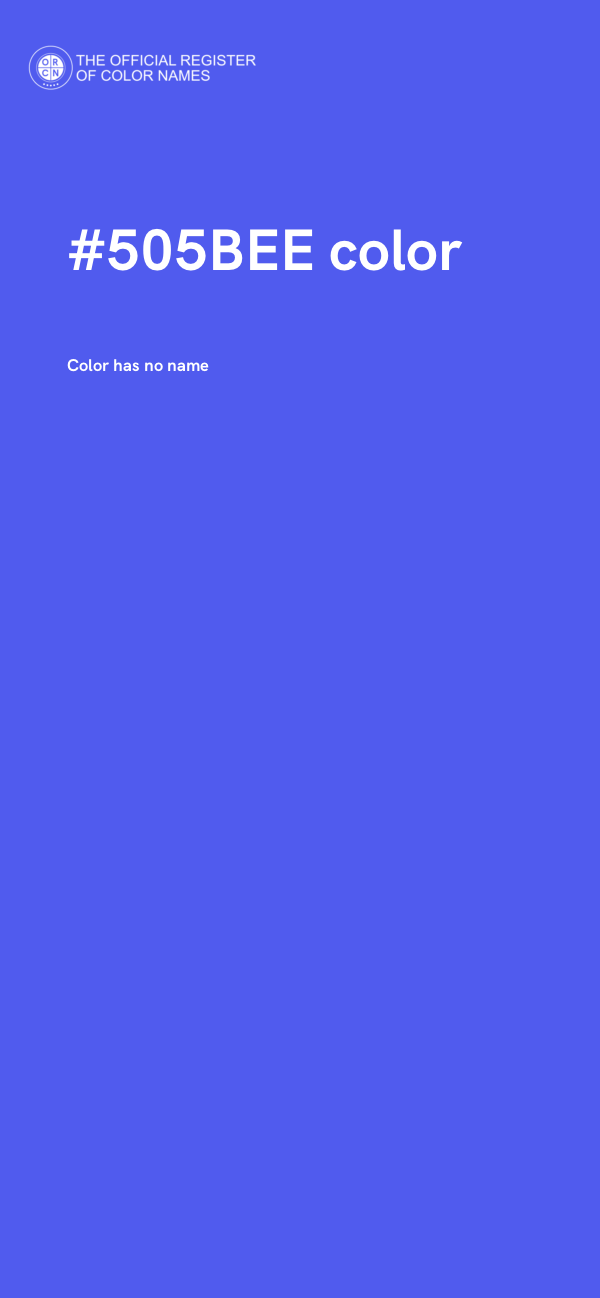 #505BEE color image