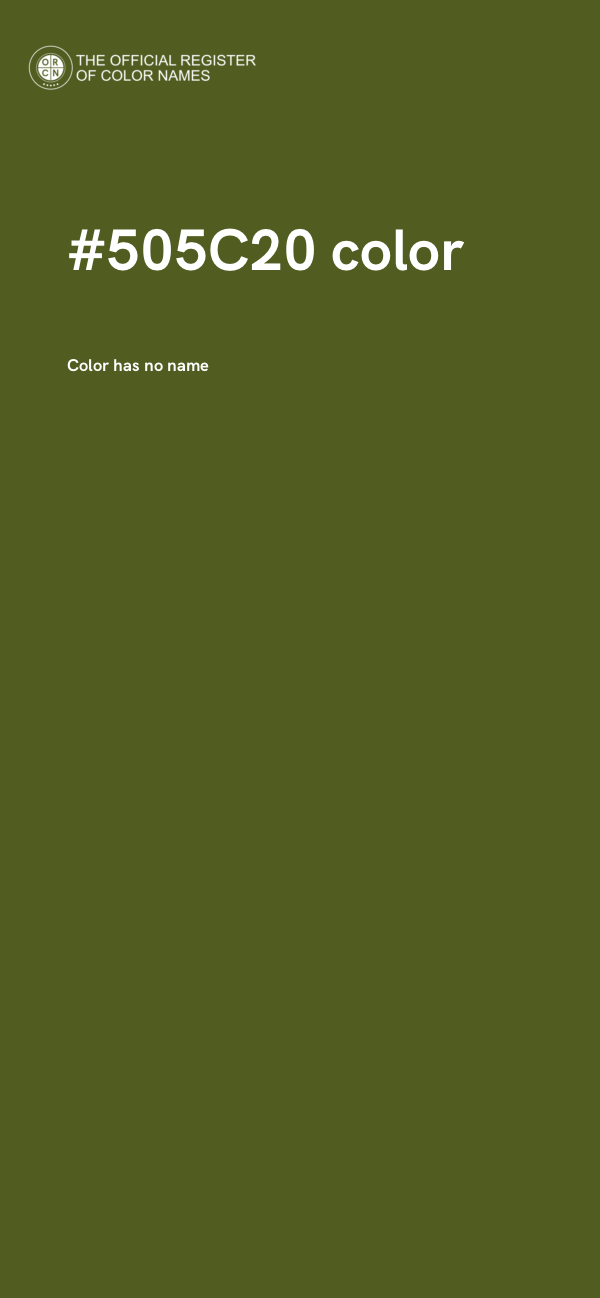 #505C20 color image
