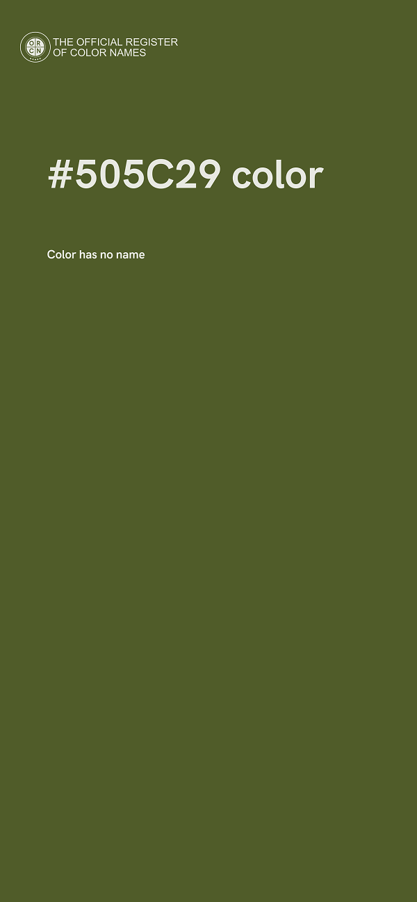 #505C29 color image