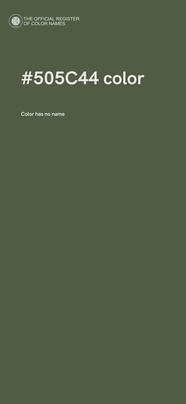 #505C44 color image