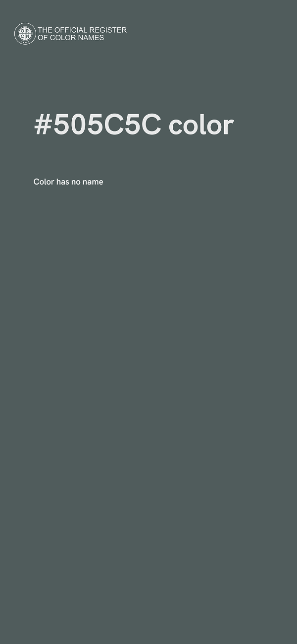 #505C5C color image