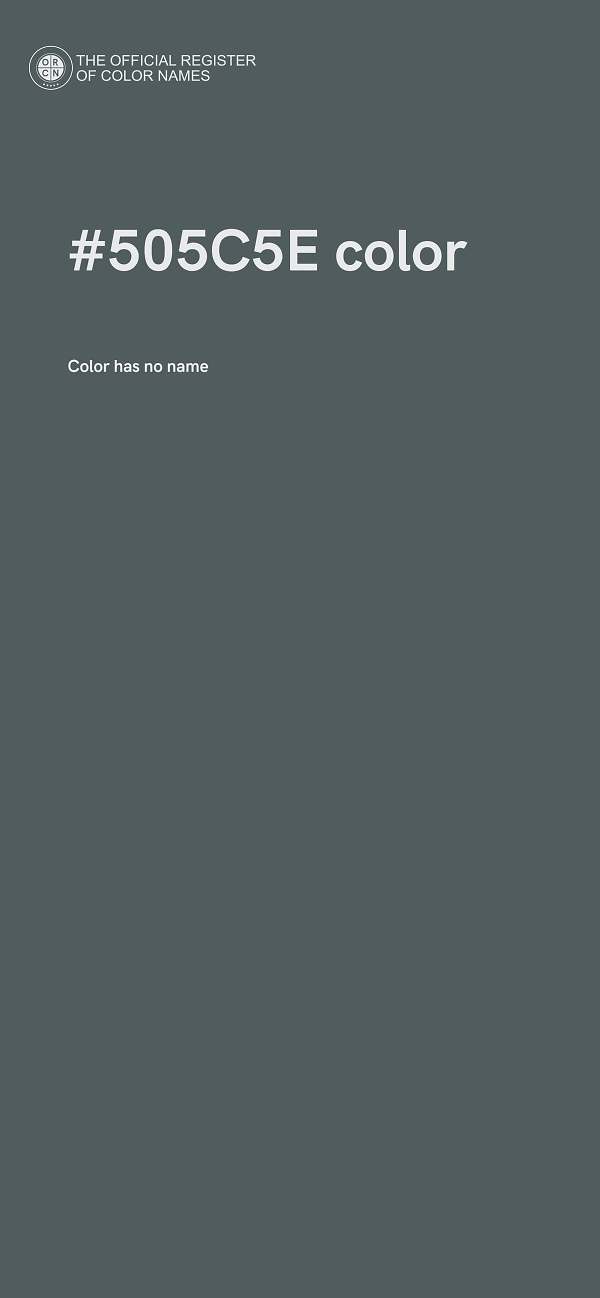 #505C5E color image