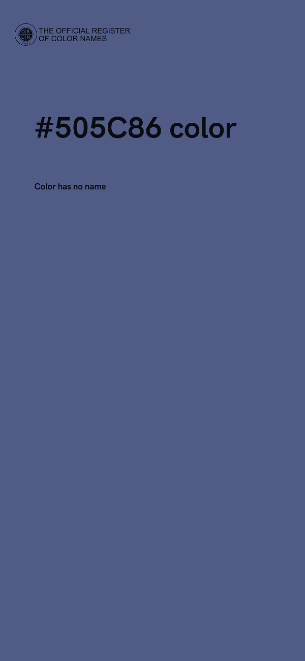 #505C86 color image