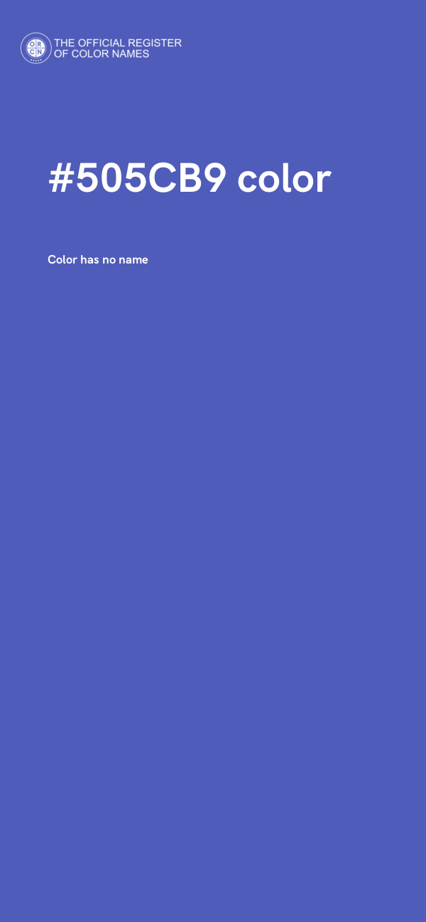 #505CB9 color image