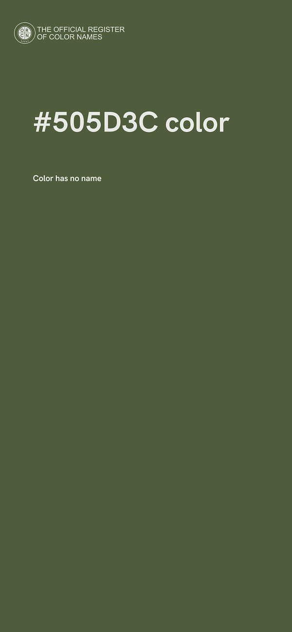 #505D3C color image