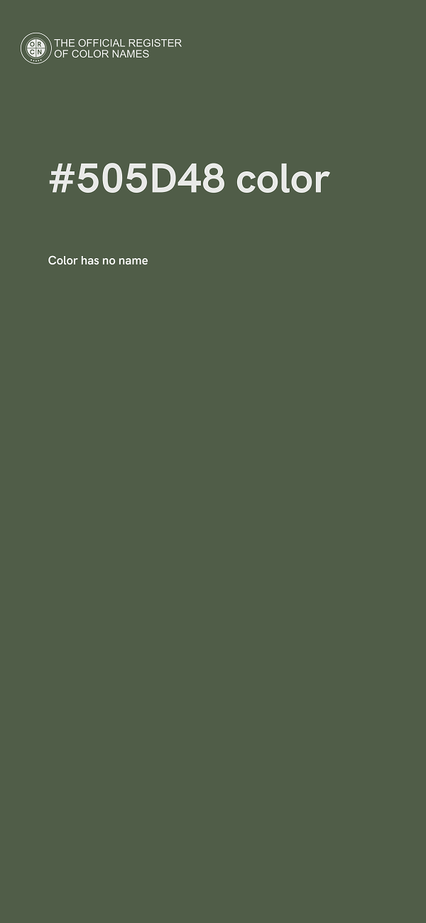 #505D48 color image