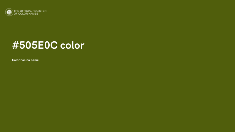 #505E0C color image