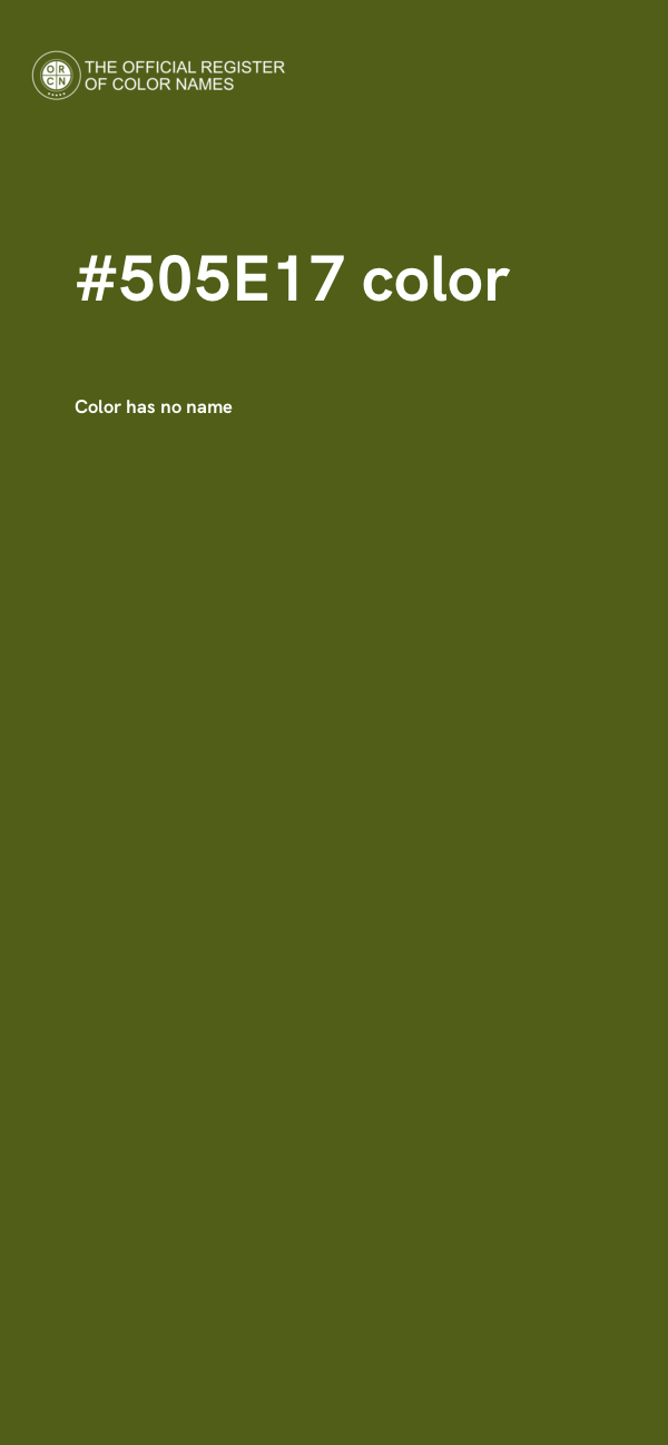 #505E17 color image