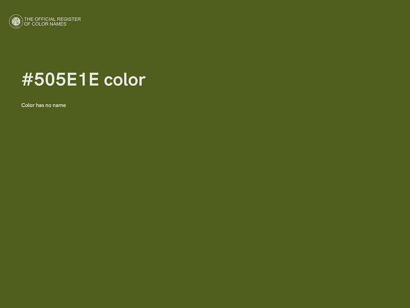 #505E1E color image