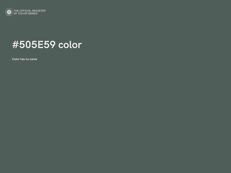 #505E59 color image