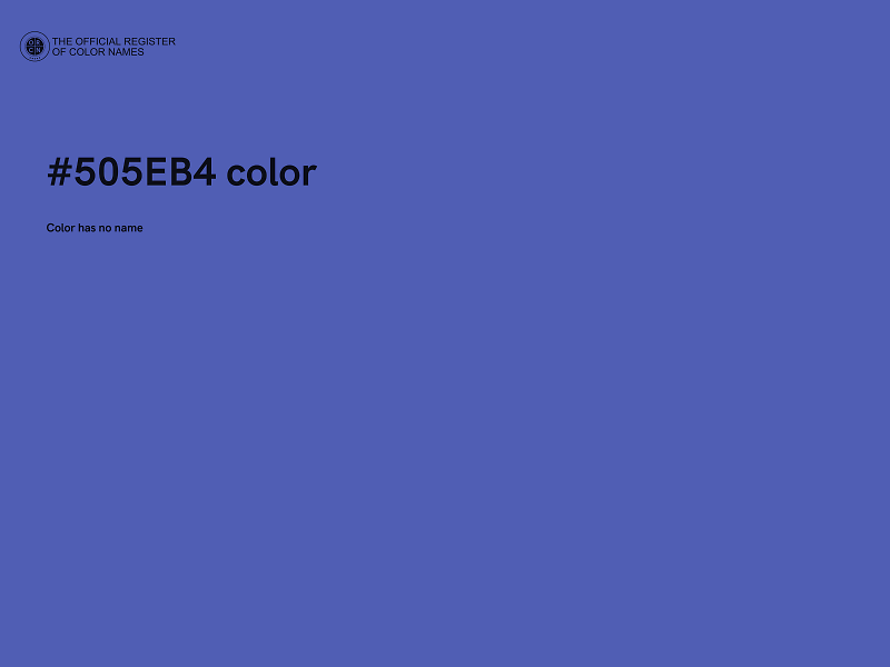 #505EB4 color image