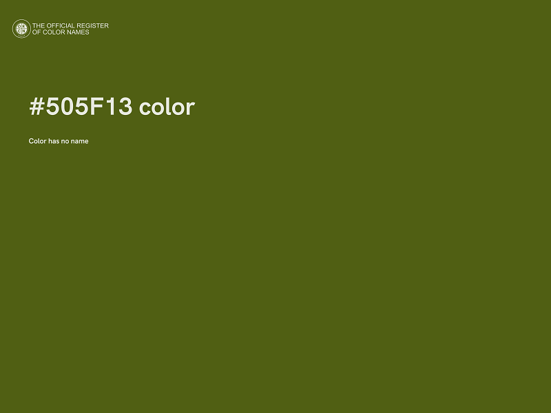 #505F13 color image