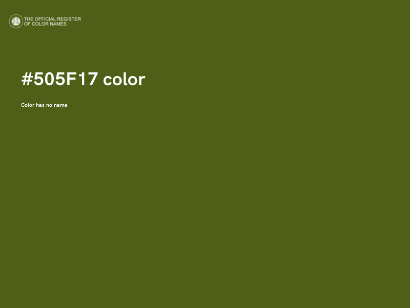 #505F17 color image