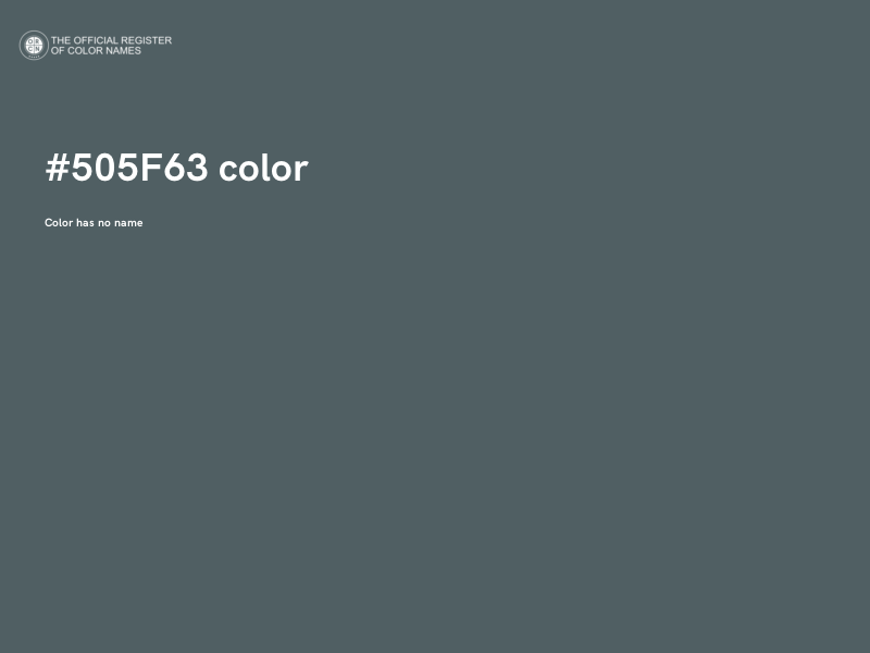 #505F63 color image