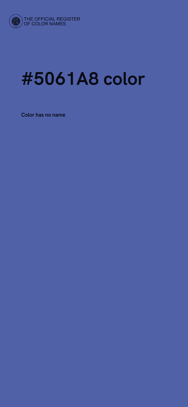 #5061A8 color image