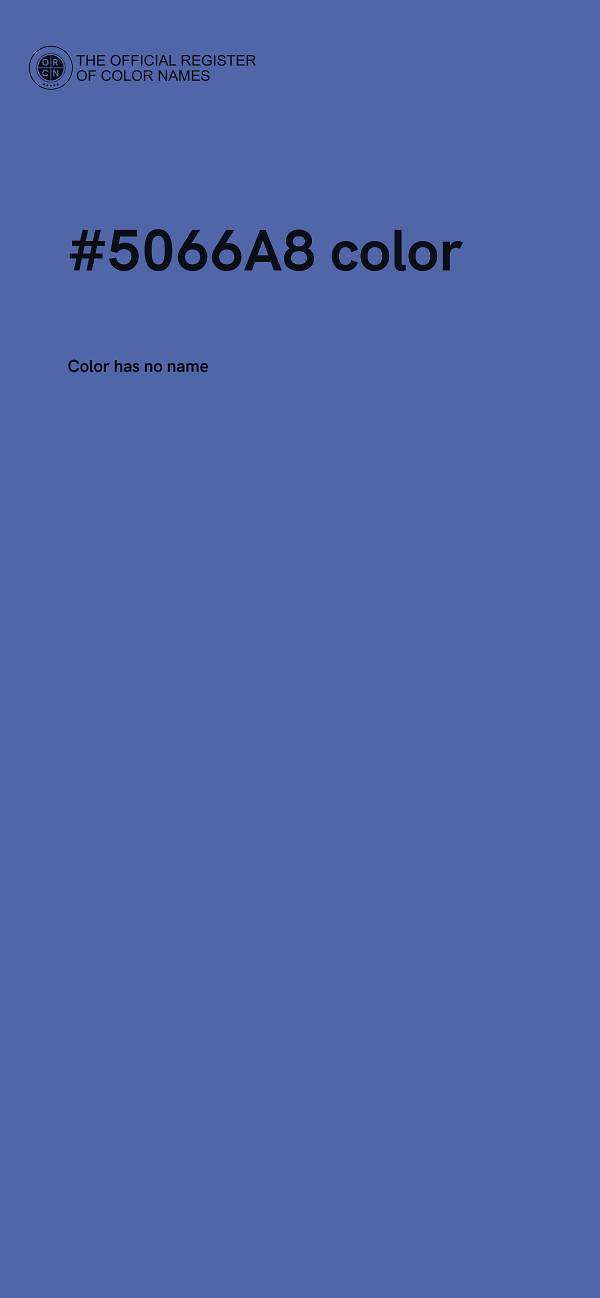 #5066A8 color image