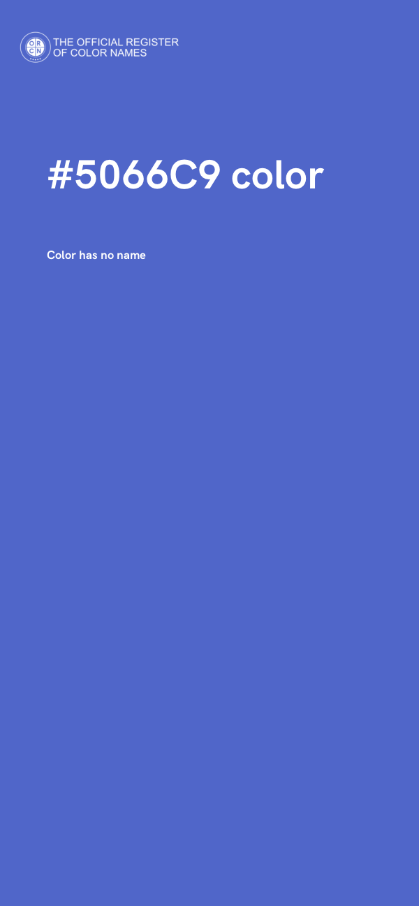 #5066C9 color image