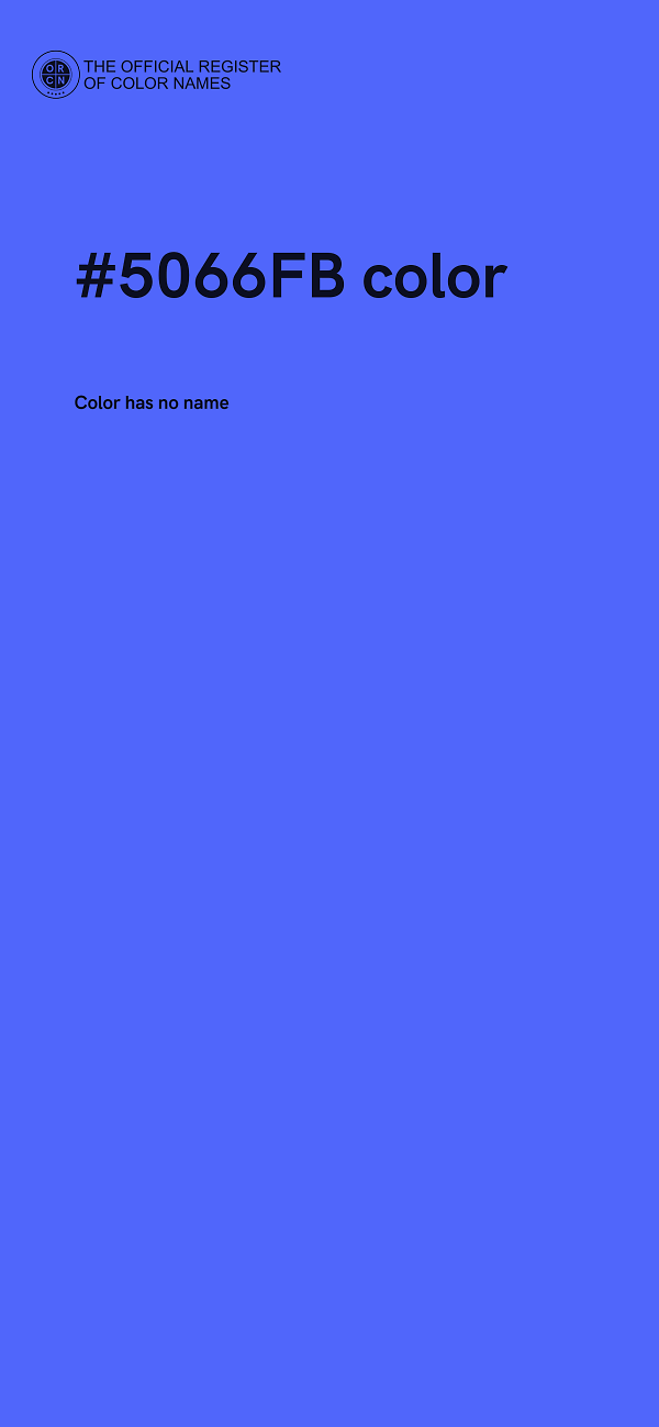 #5066FB color image