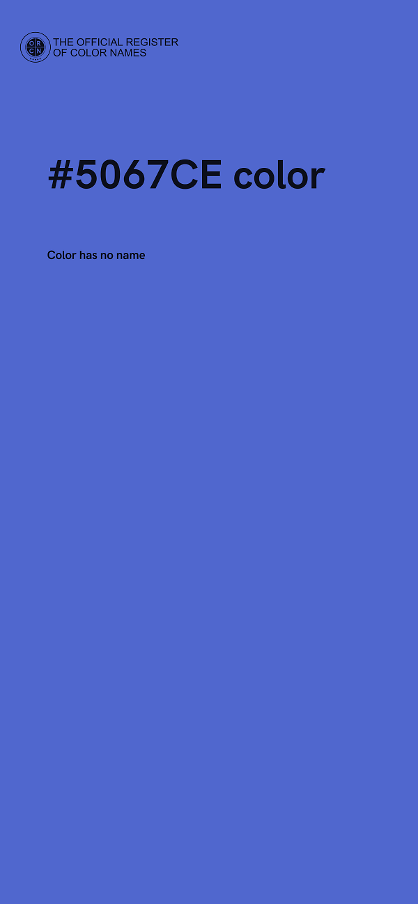 #5067CE color image