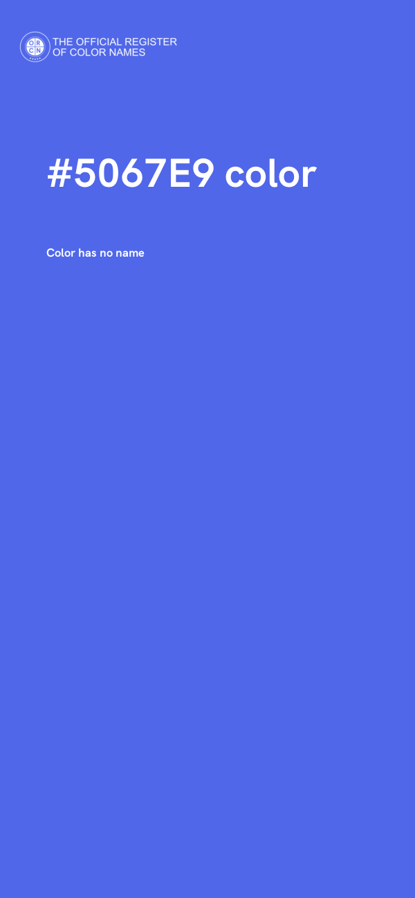 #5067E9 color image